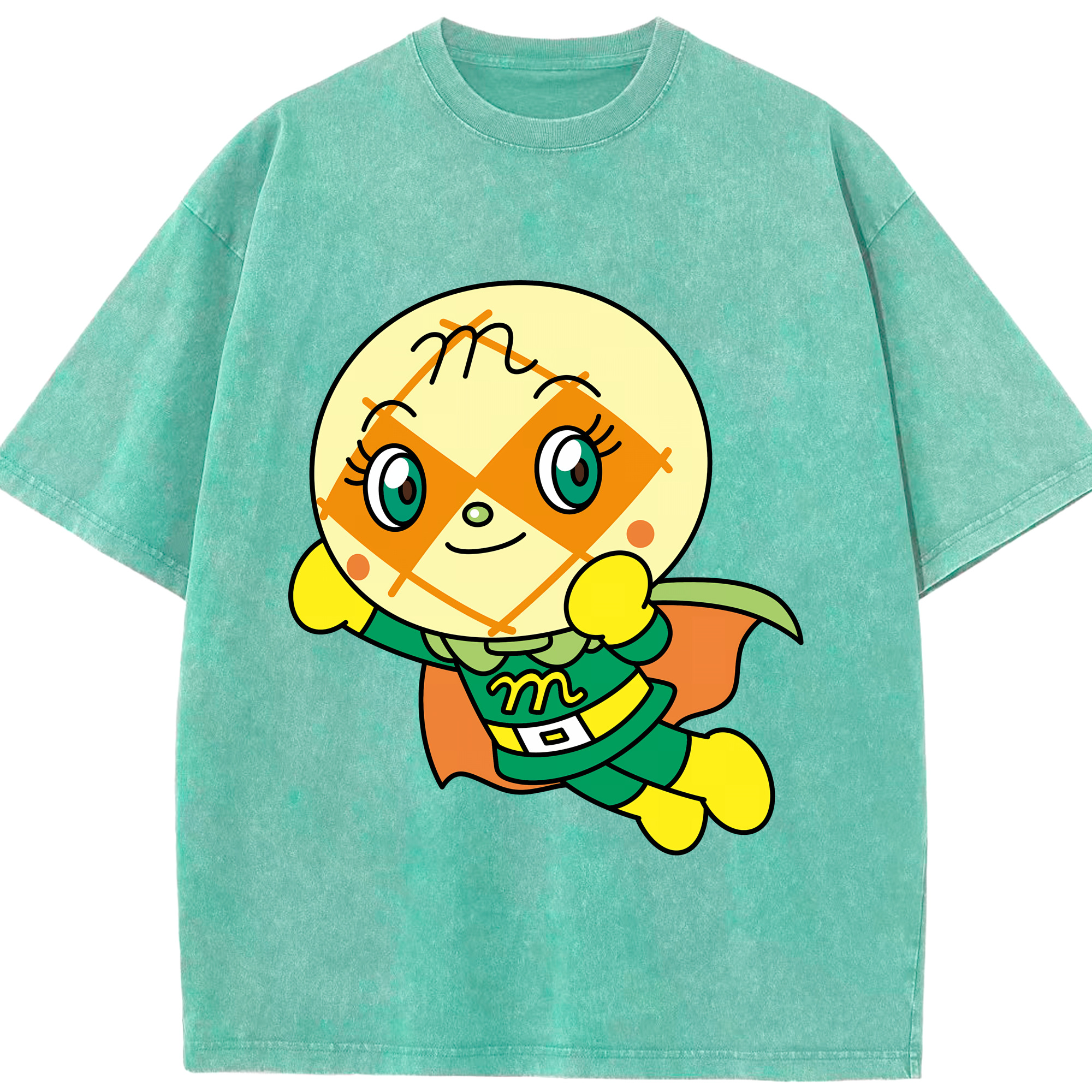 （画像用） アンパンマン Anpanman 綿100% ヴィンテージ風 半袖Tシャツ（フロントプリント）